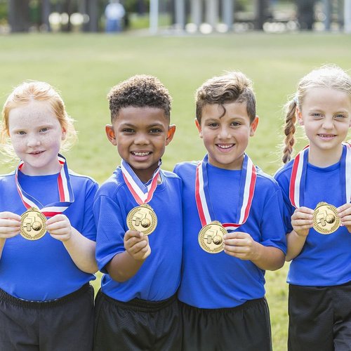 Gold Award Medals for Kids - 30 Pack Basketball Medals for Sports Competitions & Celebrations