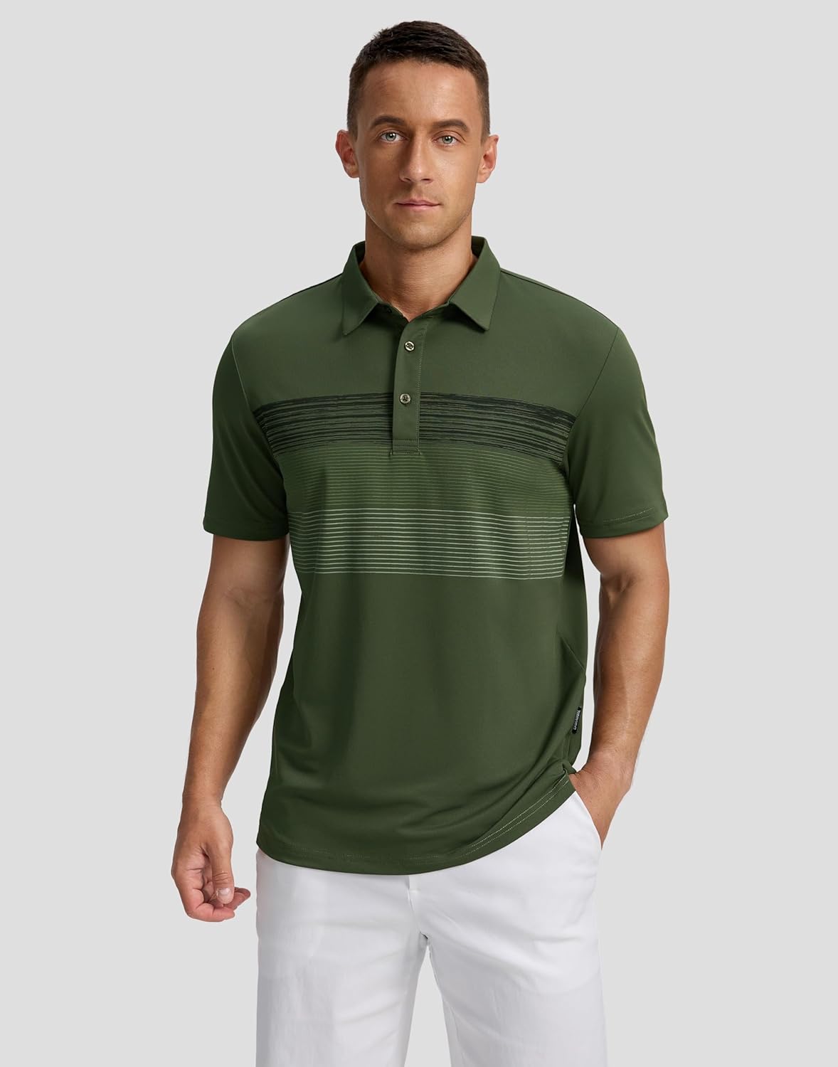Skiennix Men's Golf Shirts - Moisture-Wicking Performance Polo | Short Sleeve Casual & Athletic Wear