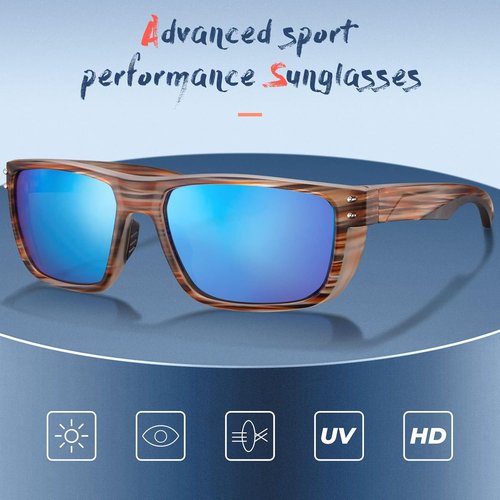 CARFIA Polarized Sport Cycling Sunglasses - Ideal for Men | Driving, Fishing, Hiking, Boating