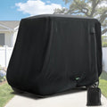DRIVE UP Golf Cart Cover Fits for 2/4 Passenger Yamaha Club Car EZGO Golf Carts, 420D Waterproof Durable Polyester Cover with Zipper Doors, Dustproof, Sunproof, Windproof