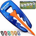 HeightRight Adjustable Golf Tee Height Tool (5-Level Precision) – Universal Fit for Wooden & Plastic Tees, Consistent Tee Height Setter for Drivers, Fairway Woods & Irons, Golf Swing Training Aid