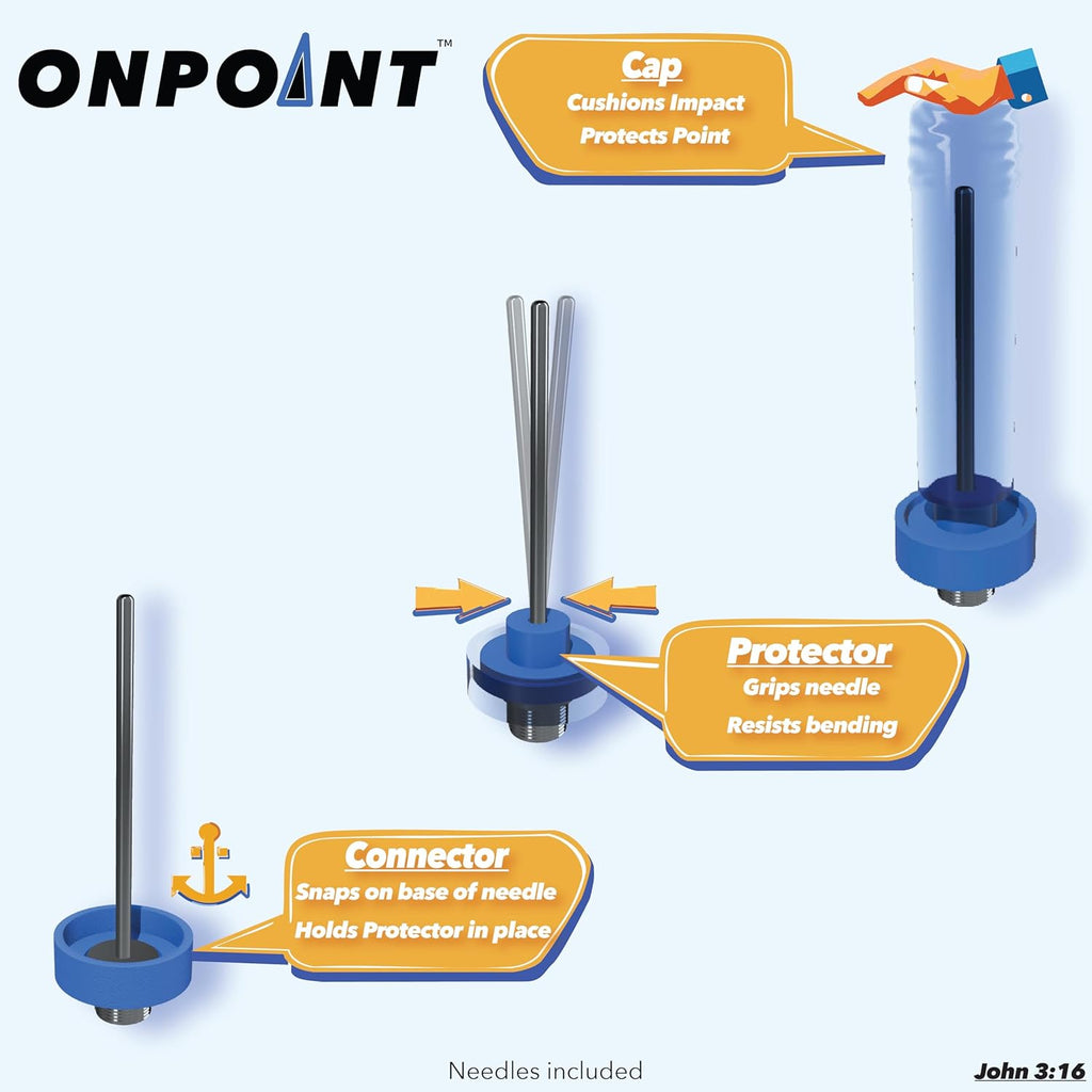 ONPOINT - No-Break Air Needle System | Durable & Reliable | 3 Pack