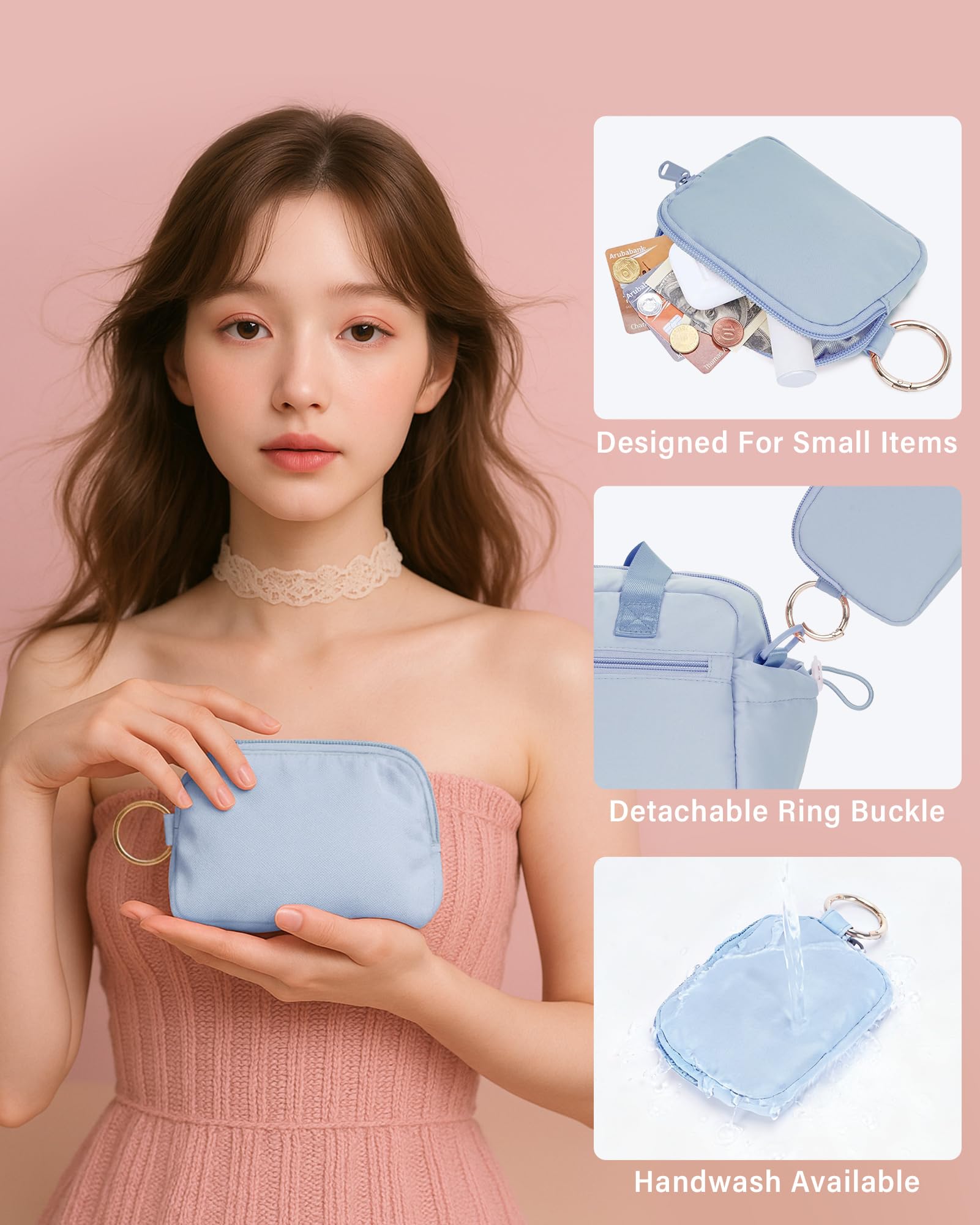 Ceneda Small Gym Bag for Women, Quilted Puffer Tote with Wet Pocket & Coin Purse, Lightweight Mini Sports Travel Duffle with Crossbody Strap, Water-Resistant for Workout, Yoga, Daily Commute