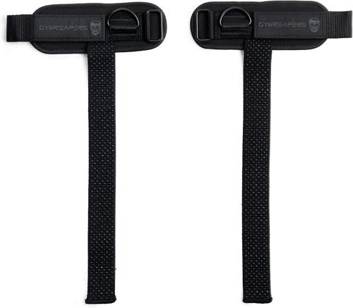 Gymreapers GripLink Lifting Straps - Heavy-Duty D-Ring Wrist Straps with Anti-Slip Grip Beads for Powerlifting & Deadlifts