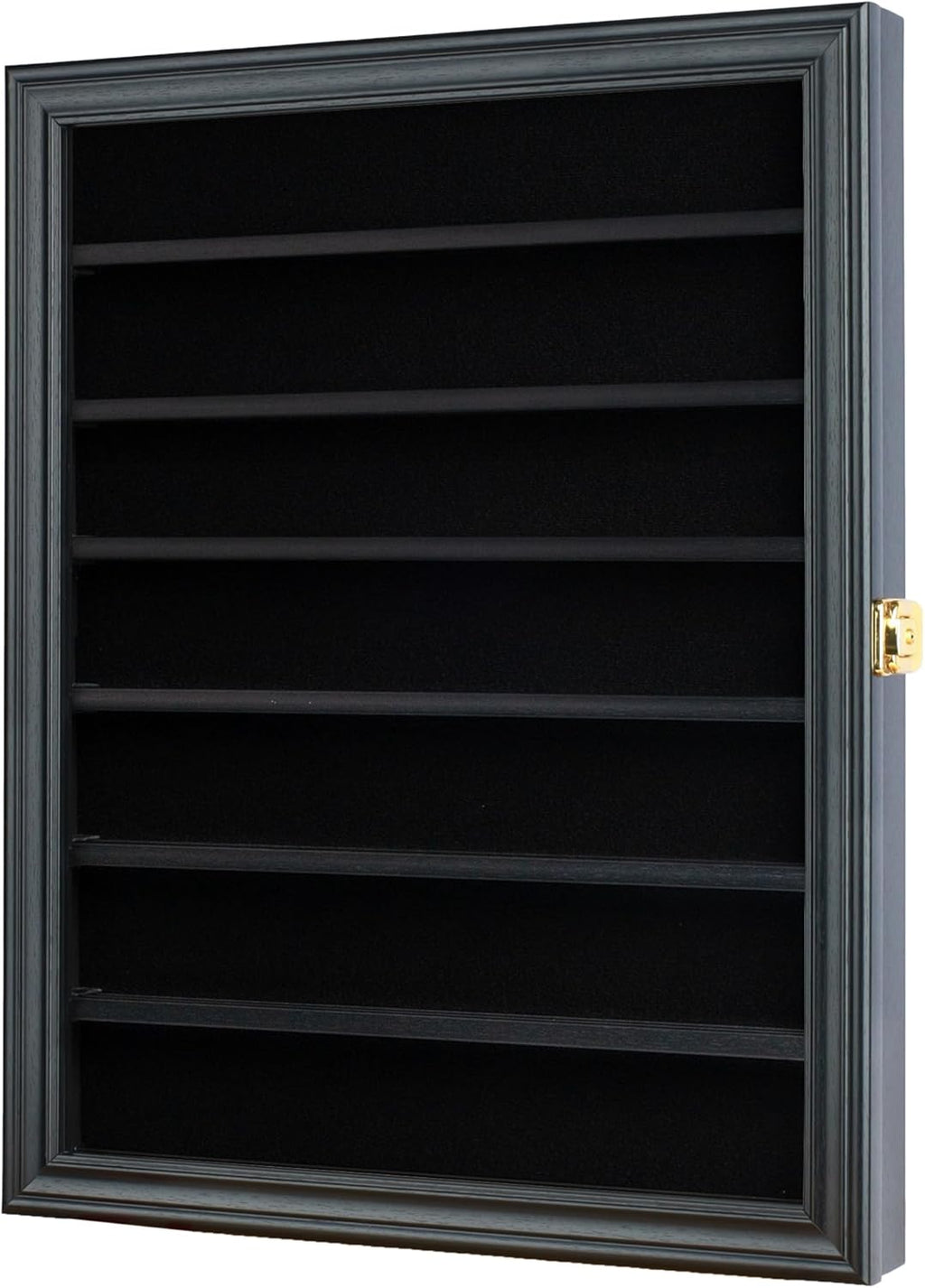 Regine Switzerland Military Challenge Coin Display Case - Black Finish with 98% UV Protection | Fits Army, Navy, Air Force, Marine Corps Coins