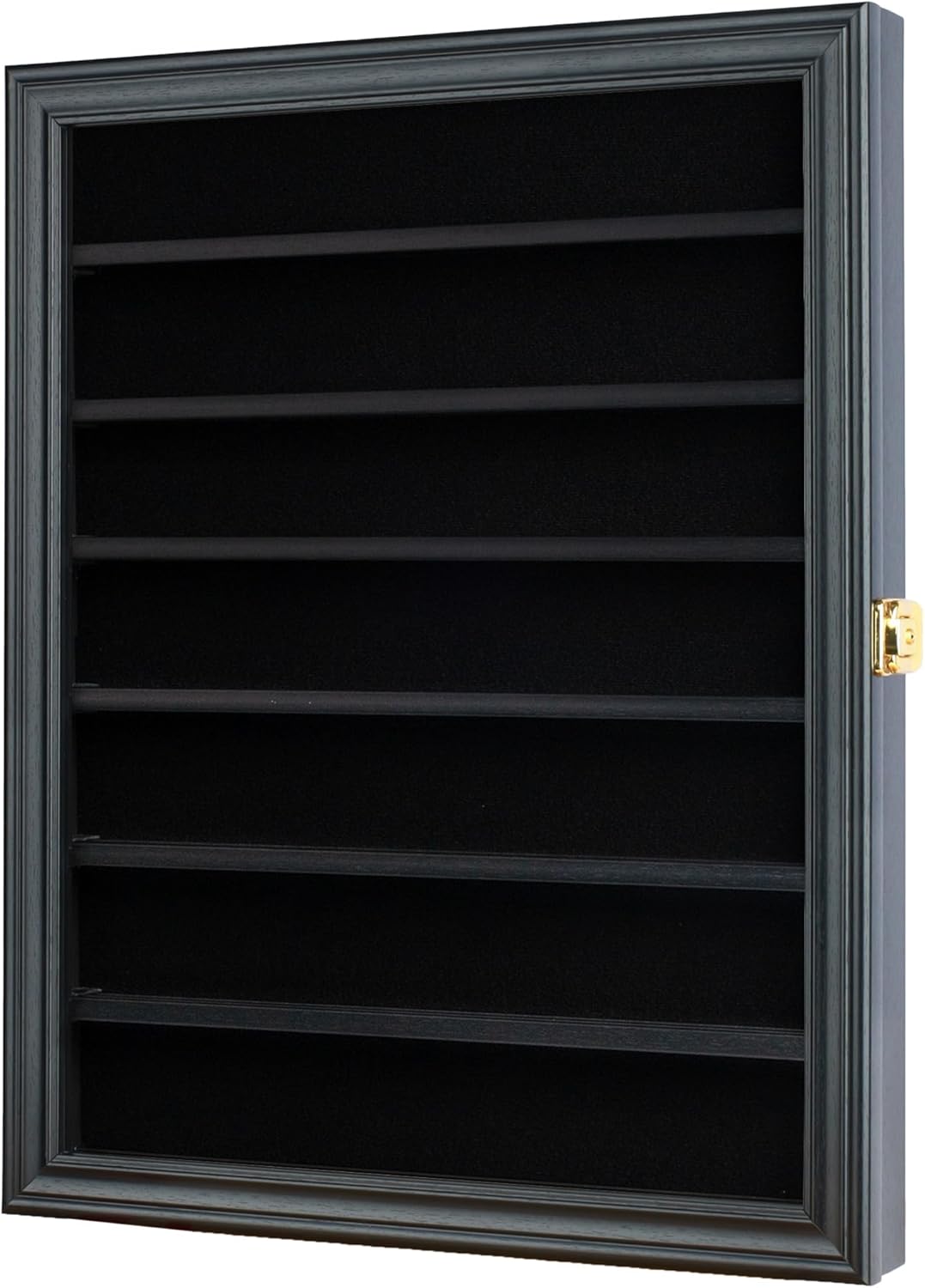 Regine Switzerland Military Challenge Coin Display Case - Black Finish with 98% UV Protection | Fits Army, Navy, Air Force, Marine Corps Coins