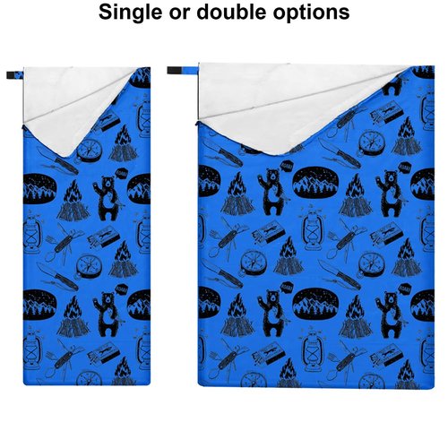 KidzAdventure Ultralight 3 Season Kids Sleeping Bag | 50F- 70F Indoor/Outdoor Sleeping Bag for Boys, Girls, Toddlers and Youth | Ultra Compact, Ideal for Camping and Sleepover