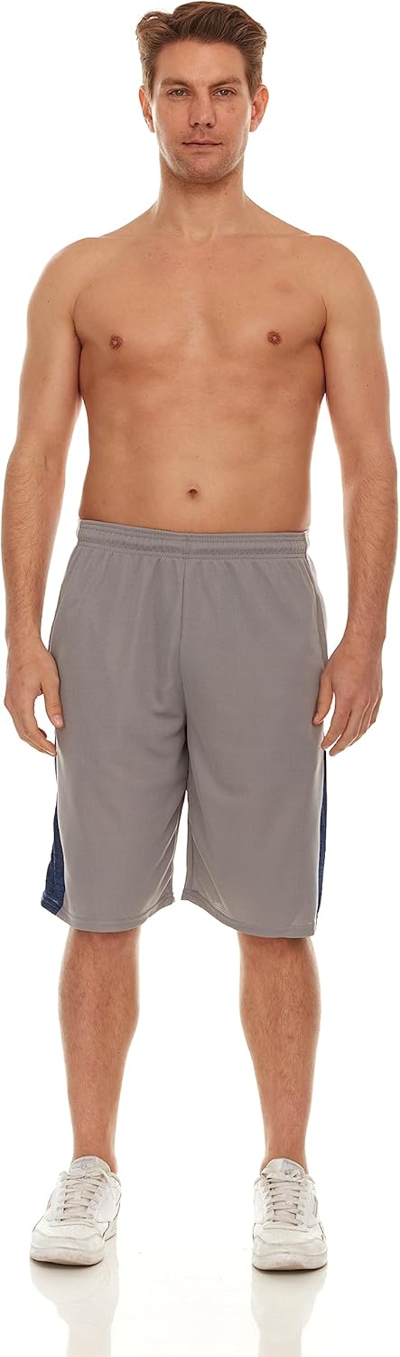 Skiennix Men's Basketball Shorts - Active Athletic Performance Gym Shorts with Pockets | 4 Pack