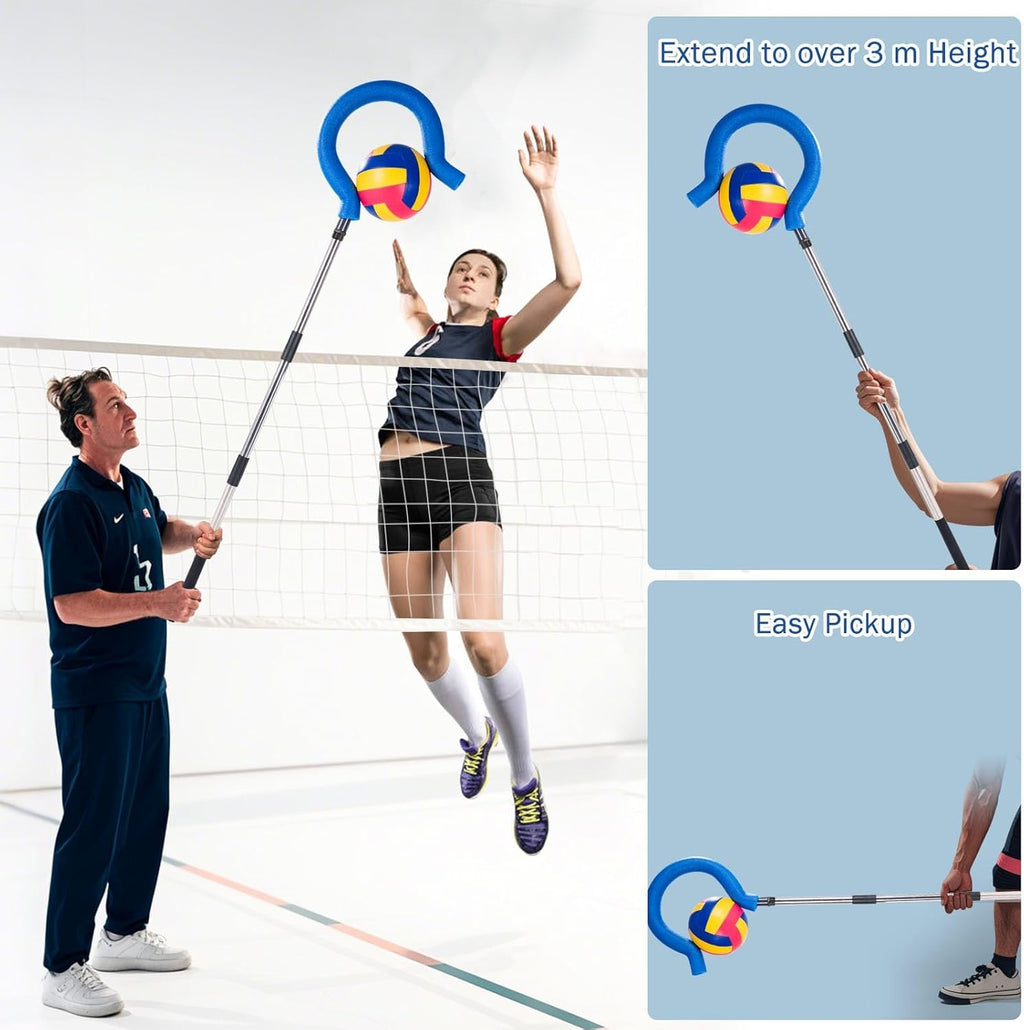 Skiennix Adjustable Volleyball Spike Trainer - Portable Lightweight Hitting Trainer for Serving & Spiking (No Ball)