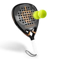 WELL PERFORM Carbon Fiber Padel Racket – Lightweight Pala De Padel with 12K Carbon Surface, EVA Memory Foam Core & Anti-Shock Grip | Premium Paddle Tennis Racket for Power Control & Comfort-Black/Gold
