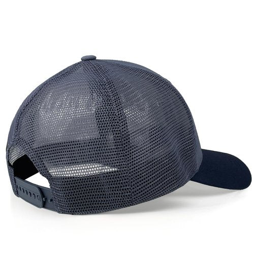 Fishing Gifts for Men Fishing Hat Embroidered Bass Fish Patch, Cotton, Blue, Trucker Hat
