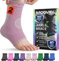 Modvel Ankle Brace - Compression Sleeve for Sprains & Tendonitis Relief | Unisex Support for Running & Sports