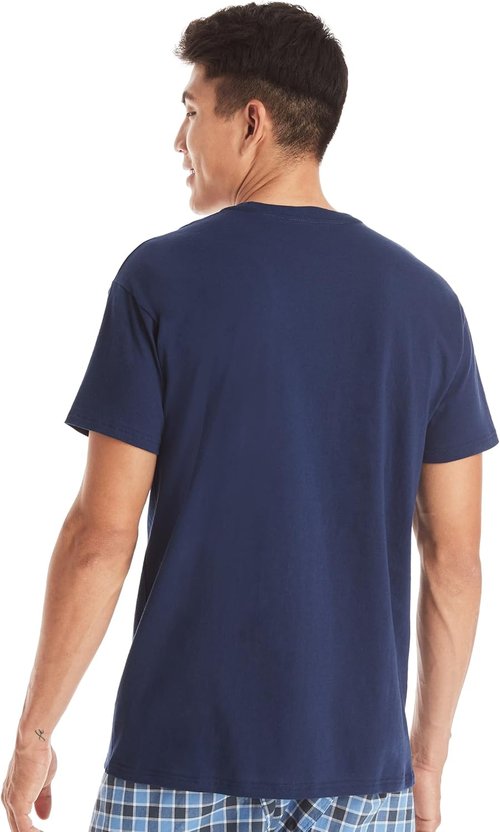 Hanes Men's Pocket T-Shirt Pack - 6 Cool & Breathable Cotton Tees | Stay-Tucked Undershirts