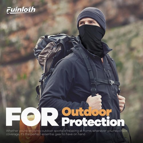 Fuinloth Neck Gaiter, 6 Pack Cooling UV Protection Bandana Face Mask Gator Scarf for Men Women