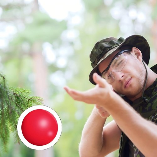Civaner 150 x 68 Caliber Reusable Paintballs - Solid Plastic Nylon Projectiles for Defense & Practice