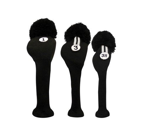 Izzo Golf Vintage Fairway Headcover, Black