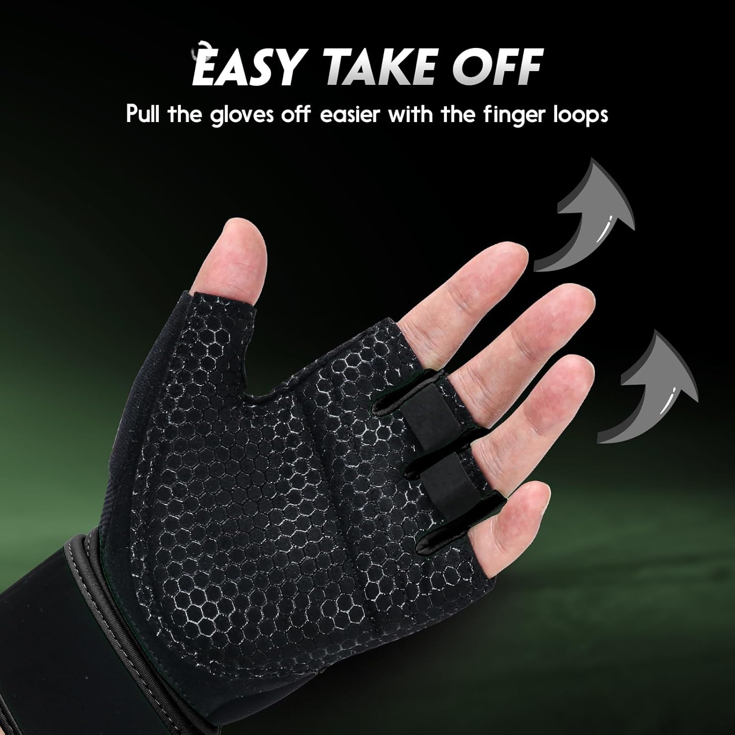 Skiennix Workout Gloves - Weight Lifting Gloves with Full Palm Pad & Strong Wrist Support | Enhanced Grip for Fitness & Training
