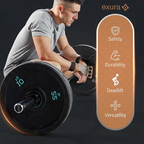 EXURA Barbell Clamp No Slip Pad for 2-Inch Olympic Weight Plates - Heavy-Duty Barbell Clamps with Quick-Release Lever, Non-Slip Grip & Durable ABS/Nylon Construction for Safe Lifting in Home Gyms