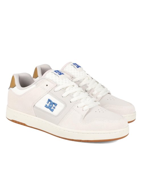 DC Men's Manteca 4 Skate Shoe, TAN/Blue/Gum, 9.5
