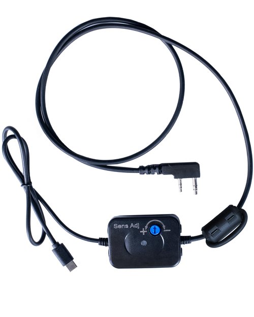 BTECH APRS-K1 PRO Multi-Function Audio Interface Cable - USB-C Universal TNC Adapter with Built-In Auto PTT & Audio I/O - Compatible with APRSpro, APRSDroid