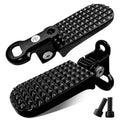 1 Pair Universal Folding Bikes Rear Foot Pegs, Adjustable Passenger Footrest for Bicycle Rear Rack, Compatible with Adult Electric Bikes and Mountain Bikes（Black）
