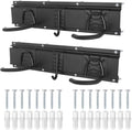 Bike Storage Rack - Wall Mount Garage Hanger for 3 Bicycles & 2 Helmets | Adjustable Up to 200 lbs