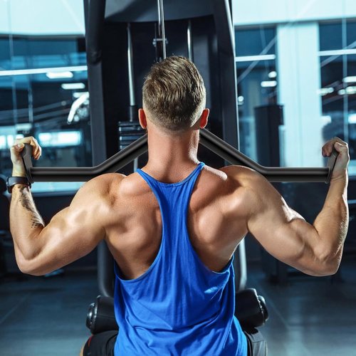 Kipika LAT Pull Down Bars - Cable Machine Attachment Set for Back Strength Training | 5 Sizes Available