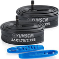26-Inch Bicycle Tubes by [Brand Name] - 2-Pack AV Schrader Valve, Compatible with 1.75-2.125 Sizes