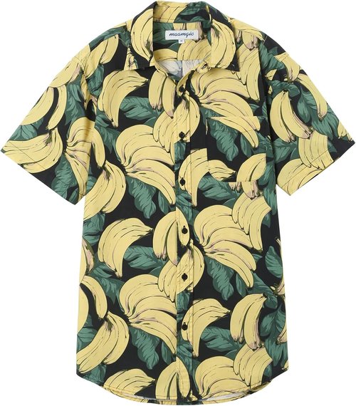 Maamgic Hawaiian Shirt for Men - Short Sleeve Button Down | Perfect for Cruise, Vacation, Beach