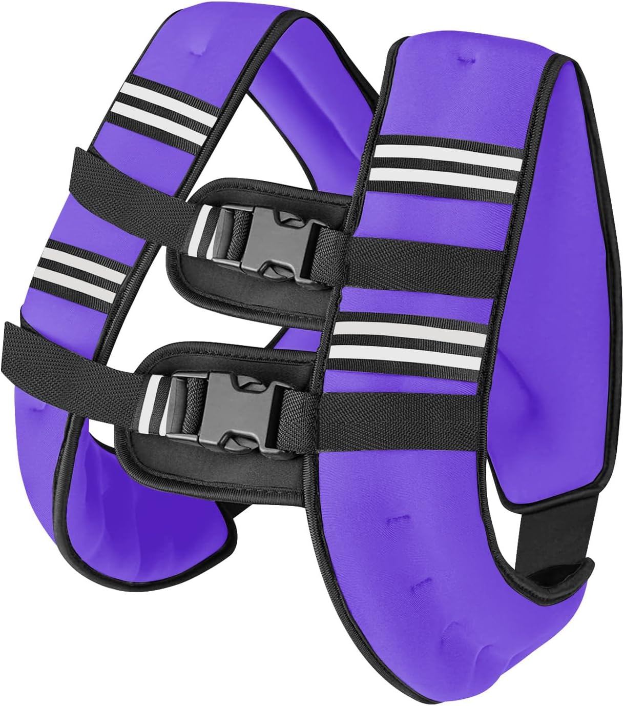 Zikopomi Weighted Vest - Adjustable 6lb to 30lb for Strength Training & Running | Reflective Stripes