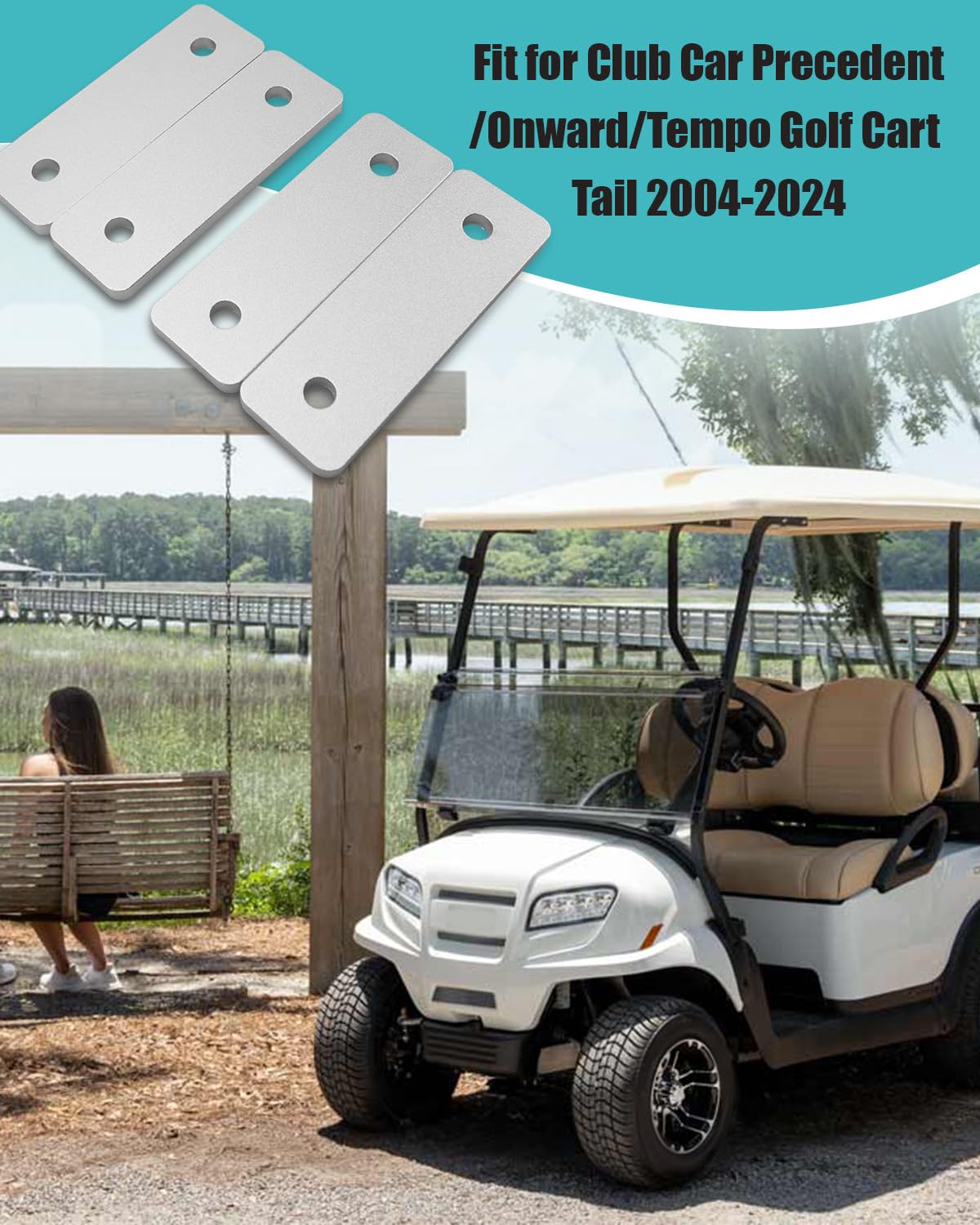 ULXIOM 1" Rear End Lift Kit Fit for Club Car Precedent/Onward/Tempo Golf Cart Tail Gas and Electric Models from 2004 UP 2005 2006 2007-2020 2021 2022 2023 2024