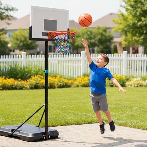 Glow in The Dark Basketball Net - Solar-Powered LED Nylon Hoop Net with Remote Control | Waterproof, Multi-Mode Lighting for Nighttime Play