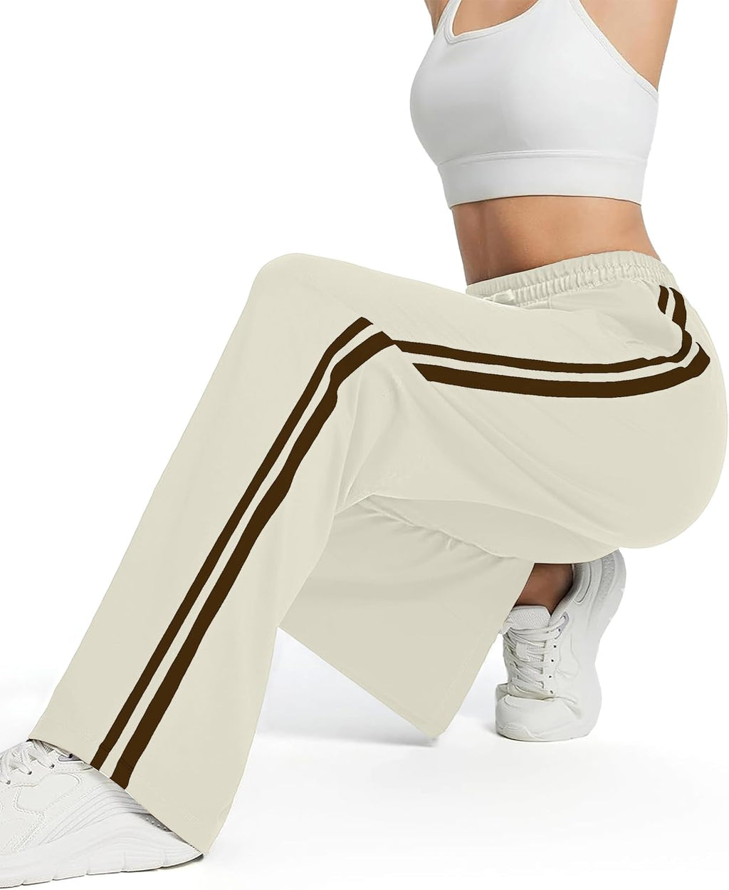 Tapata Women's Track Pants - Loose Straight Leg Jogging Sweatpants | Warm-Up Athletic Wear
