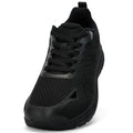 Wide Toe Box Shoes for Men - Comfortable Width Sneakers for Athletic Running Walking Tennis Workout Gym Orthopedic Plantar Fasciitis Work Footwear with Thick Cushioned Zero Drop Sole Black Size 13