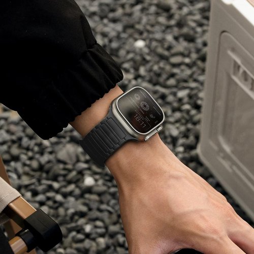 Compatible with Cubitt Viva Pro Smart Watch Band, Lamshaw Quick Release Silicone Sport Strap Replacement Watchband Compatible for Cubitt Viva Pro, Viva, Aura Pro, Aura Smart Watch (Black, 22mm size band)