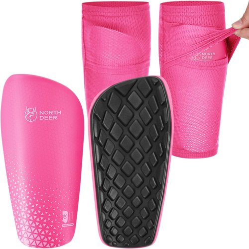 Northdeer Soccer Shin Guards - Protective Sleeves with Optimized Insert Pocket for Kids & Adults