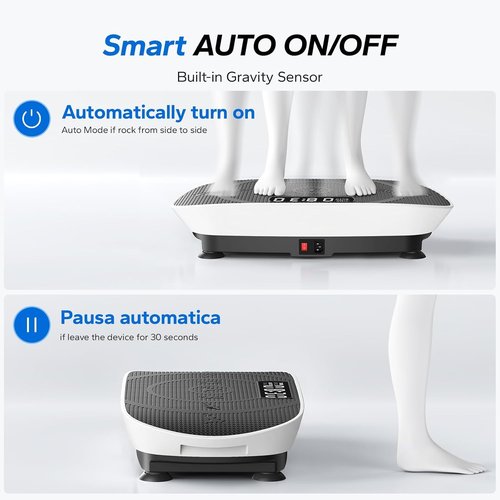 MERACH Vibration Plate Exercise Machine - Whole Body Workout Equipment with Bluetooth & Silicone Pedal | Home Fitness Platform