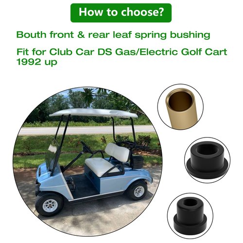 Upgraded Club Car Bushings Kit for Club Car Ds Bushing Front Leaf Spring & Upper A Arm Bushing Kit Golf Cart Parts and Sleeve Kit 1992-up, Bushing Club Car 1015583 1016346 1016349 1016350 1012303