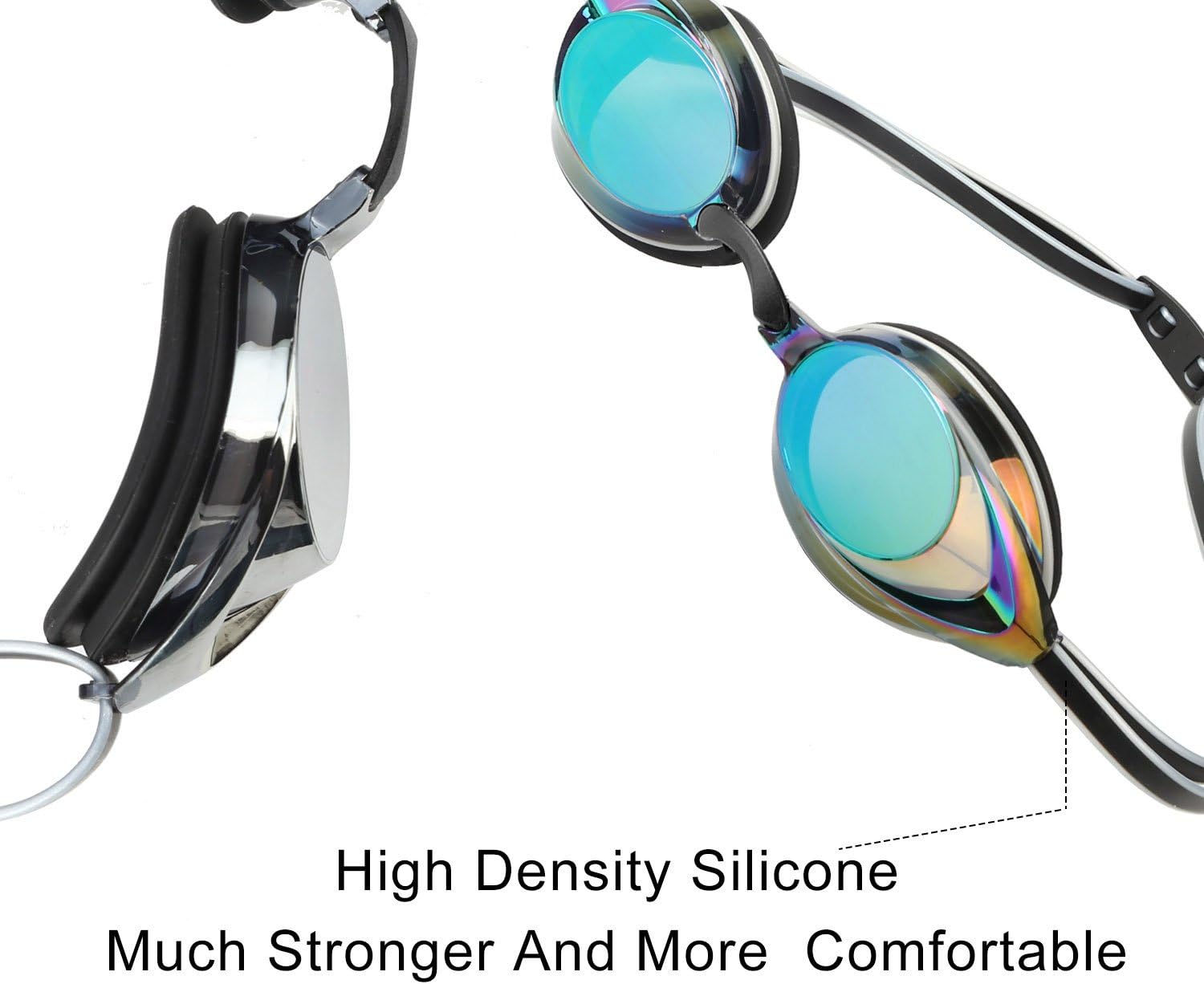 Skiennix Swim Goggles - Anti-Fog, UV Protection, No Leak Design | 2-Pack for Adults & Youth