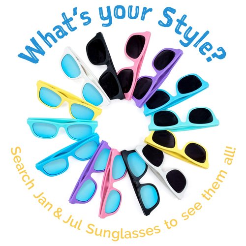 JAN & JUL Polarized Sunglasses for Infant, BPA Free (S: 6 Months-2 Years, Frosty Mint Aurora)