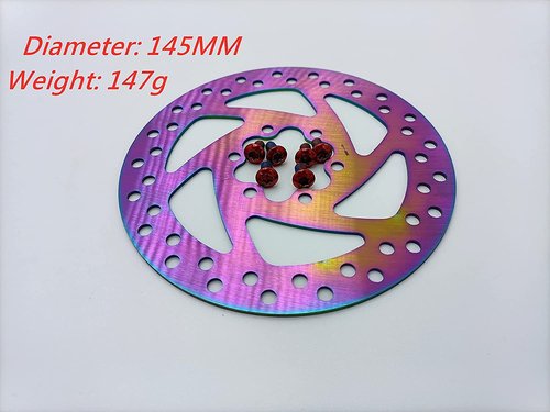 145MM Colorful Disc Brake For Kaabo Wolf Warrior Electric Scooter Brake Disc Skateboard Spare Parts (145mm Colorful)