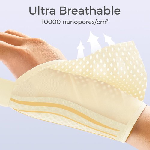 FREETOO Thumb Brace - Arthritis Pain Relief & Support | Right/Left Hand Splint for De Quervain's Tenosynovitis, Trigger Thumb - Beige