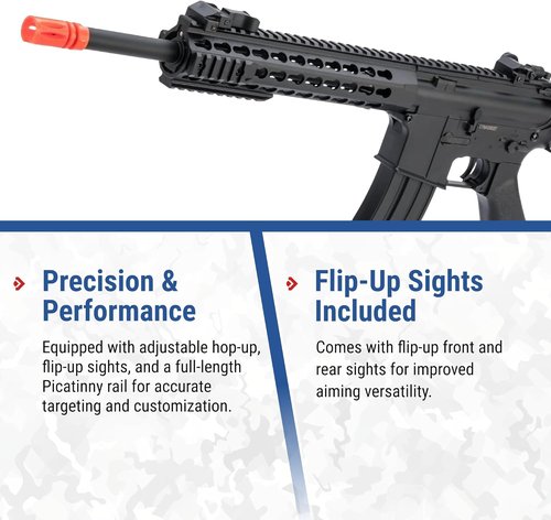 Evike x CYMA Sport Airsoft M4 - 10-Inch KeyMod Rail for Enhanced Performance