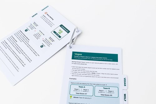 P I N H I G H The Caddie's Bible | Your Quick and Easy Golf Games and Betting Guide | Weatherproof, Pocket-Sized, Flexible, Durable PVC Pages | Clear, Straightforward Rules and Tips