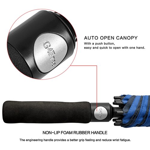 G4Free 62 Inch Automatic Open Golf Umbrella Extra Large Oversize Double Canopy Vented Windproof Waterproof Umbrella for Men Women