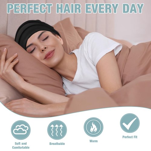 Geyoga 6 Pieces Slouchy Beanies Hats for Women Winter Chemo Headwear Caps Warm Polyester Cancer Turban Hats Stretchy Sleeping(Mixed Color)