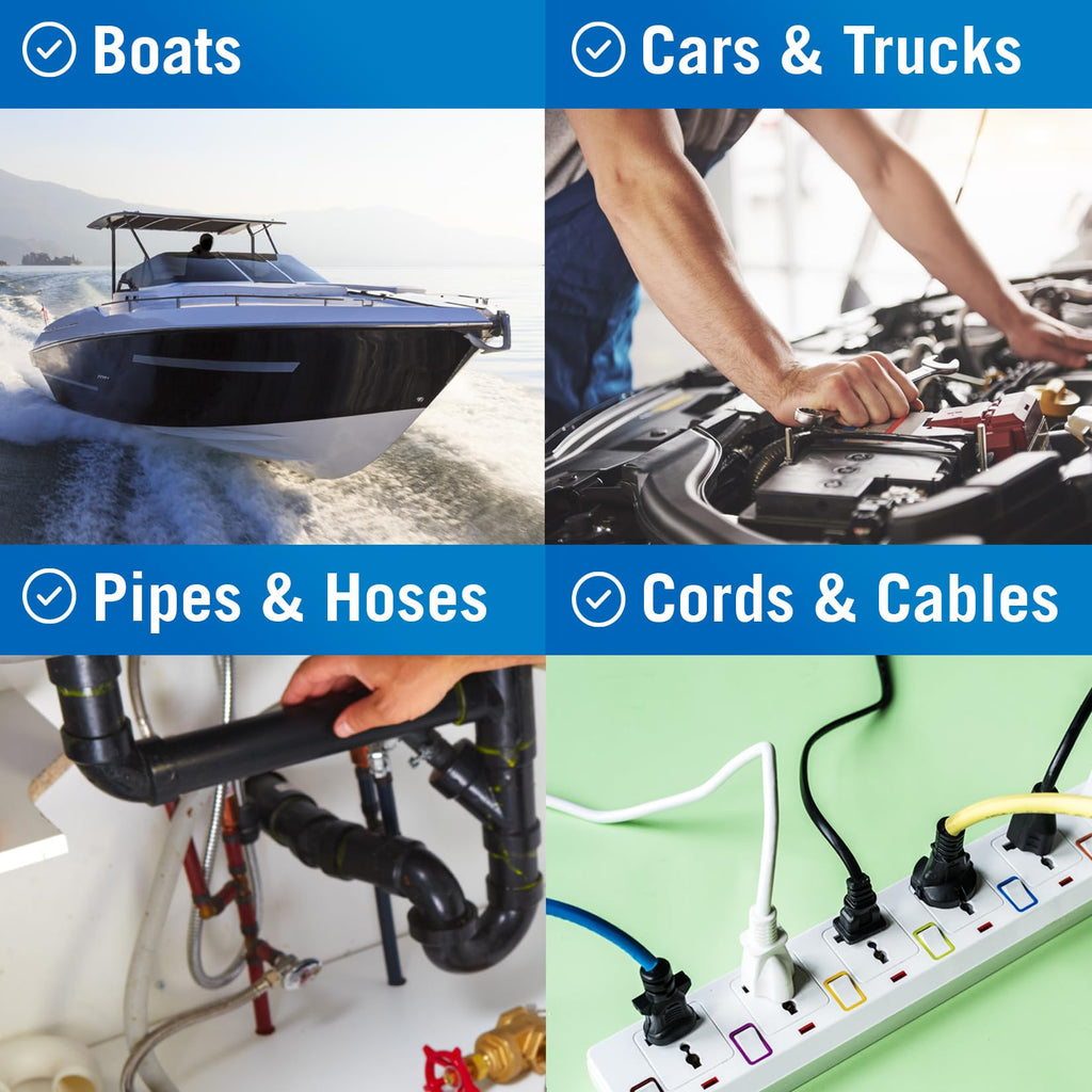 Better Boat Self Fusing Silicone Tape Waterproof Clear, Plumbing Tape for Leaks, Hose and Pipe Repair Tape, 1 in x 15 ft