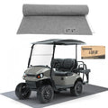 10L0L Golf Cart Parking Garage Floor Mats, 8.85 Ft x 5.0 Ft Oil Absorbent Floor Mat for Yamaha, EZGO, Club Car, ICON, Advanced EV, ATV