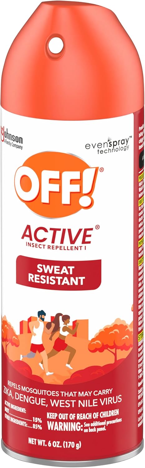 OFF! Active Insect Repellent - Sweat-Resistant Formula for Outdoor Protection