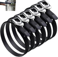 Skiennix Heavy Duty Reusable Ratcheting Cable Ties - Adjustable Stainless Steel Buckle | 20 Inch, 6 Pack